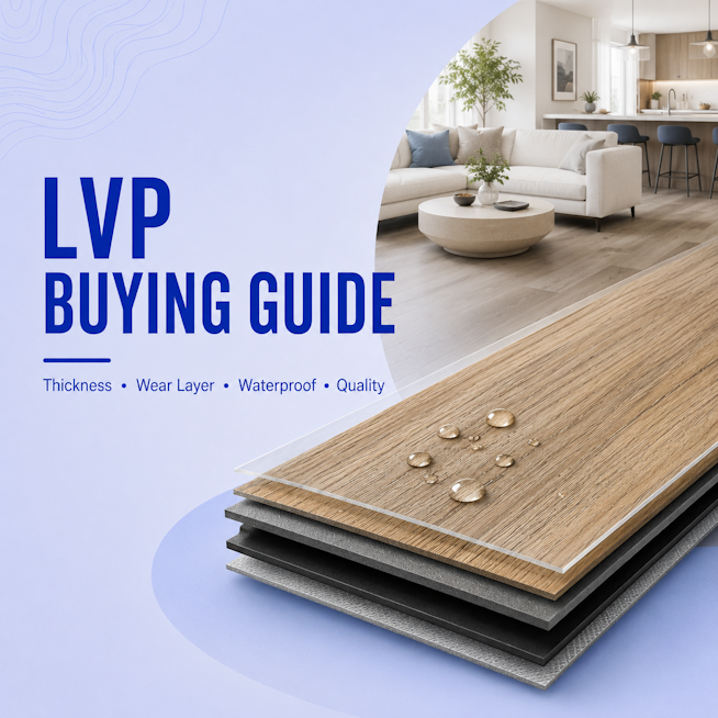How to choose luxury vinyl plank flooring: thickness, wear layer & waterproof guide (2026)