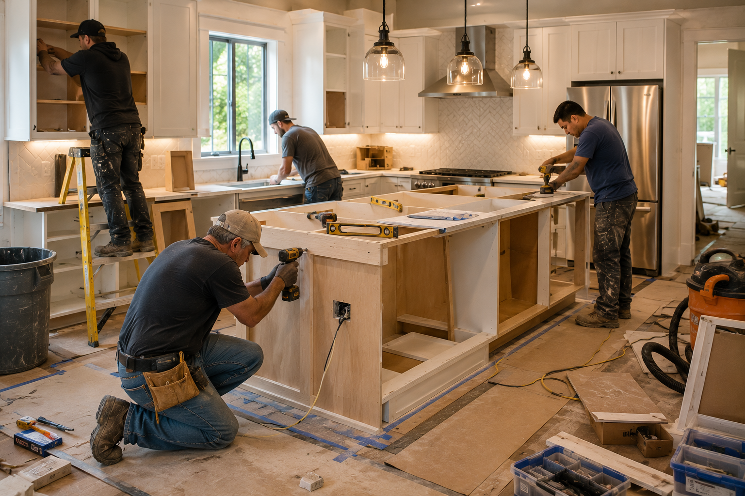 Kitchen Remodeling 3 Kitchen Island Installation and Kitchen Island Remodel